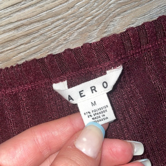 women’s maroon aeropostale top - Picture 2 of 2